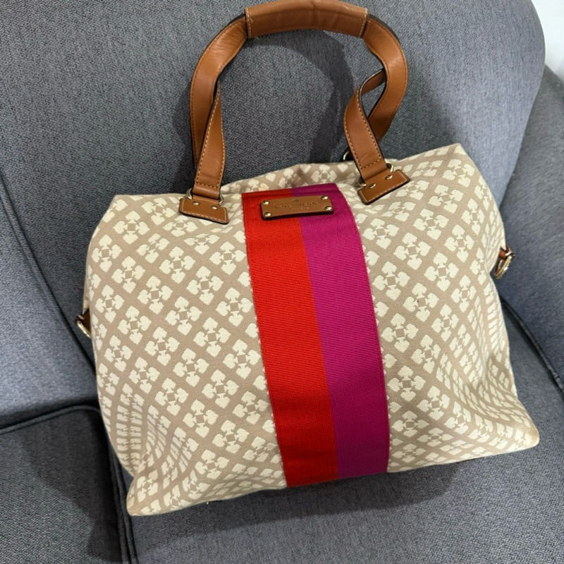 Kate spade new york classic spade juliet weekender tote stucco bag (PRELOVED)/Tas Travel Besar Jinji