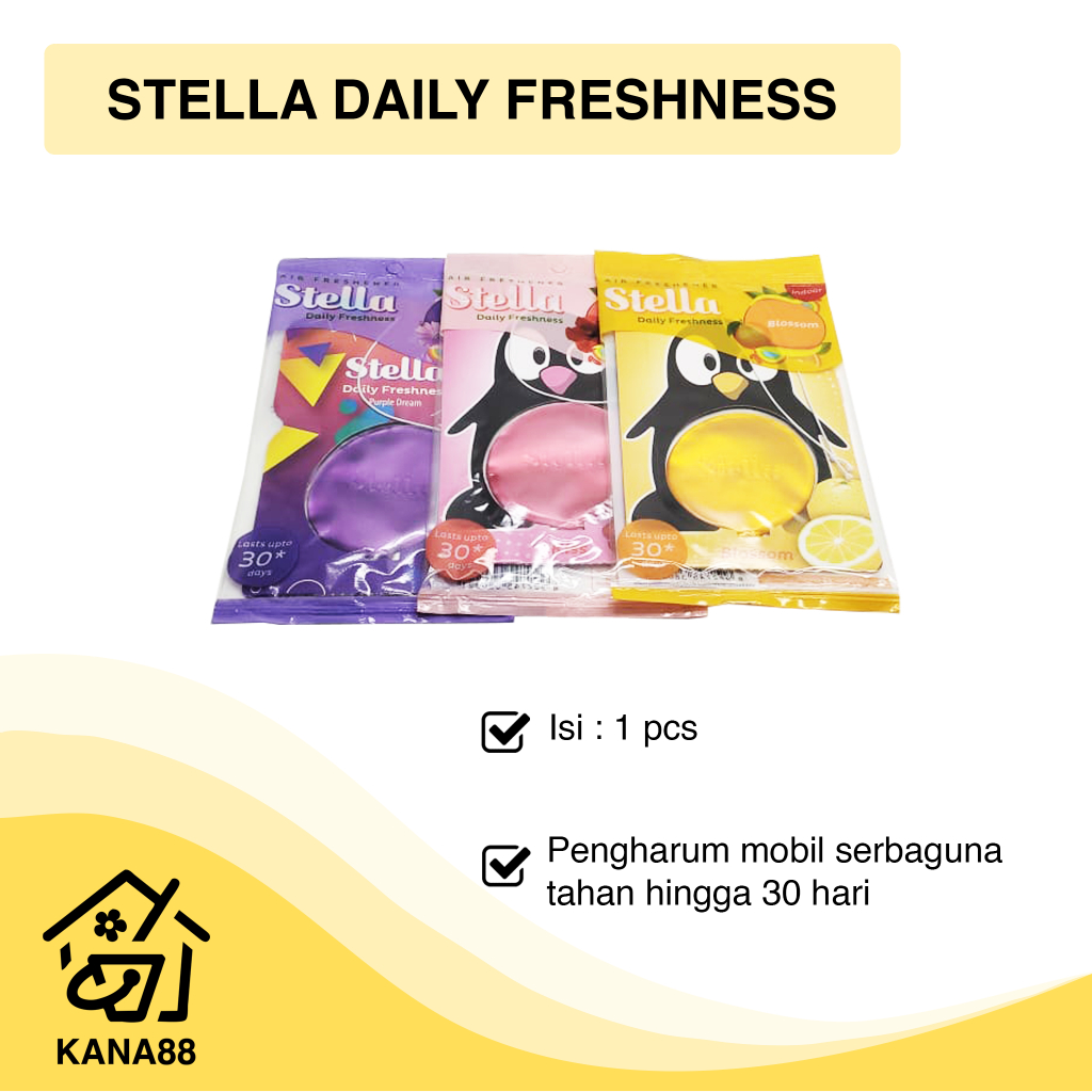 Stella Daily Freshness Pengharum Mobil Serbaguna