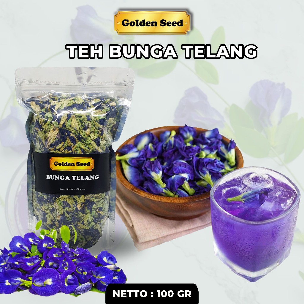 

BUNGA TELANG KERING 100 GRAM / BUNGA TELANG KERING ORGANIK 100 GR / TEH BUNGA TELANG 100GR / TEH BUNGA TELANG GRADE A