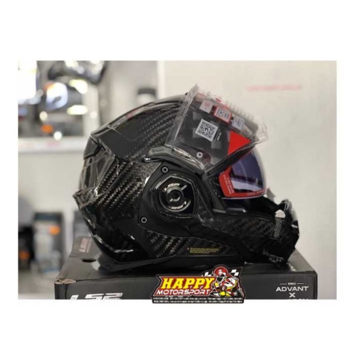 Helm Modular LS2 FF901 Advant-X Gloss Carbon Solid