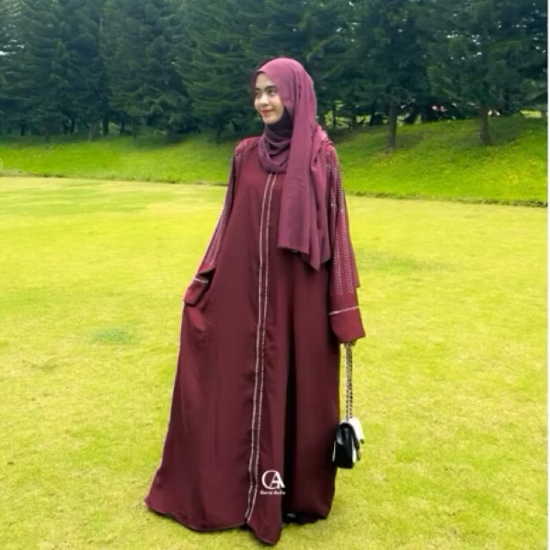 ABAYA MATSUBA by gerai aulia || gamis Saudi payet hitam dress lebaran
