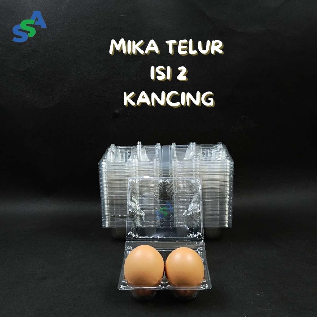 MIKA TELUR ISI 2 ISI 50 PCS / MIKA TELUR PLASTIK / MIKA TELUR KANCING