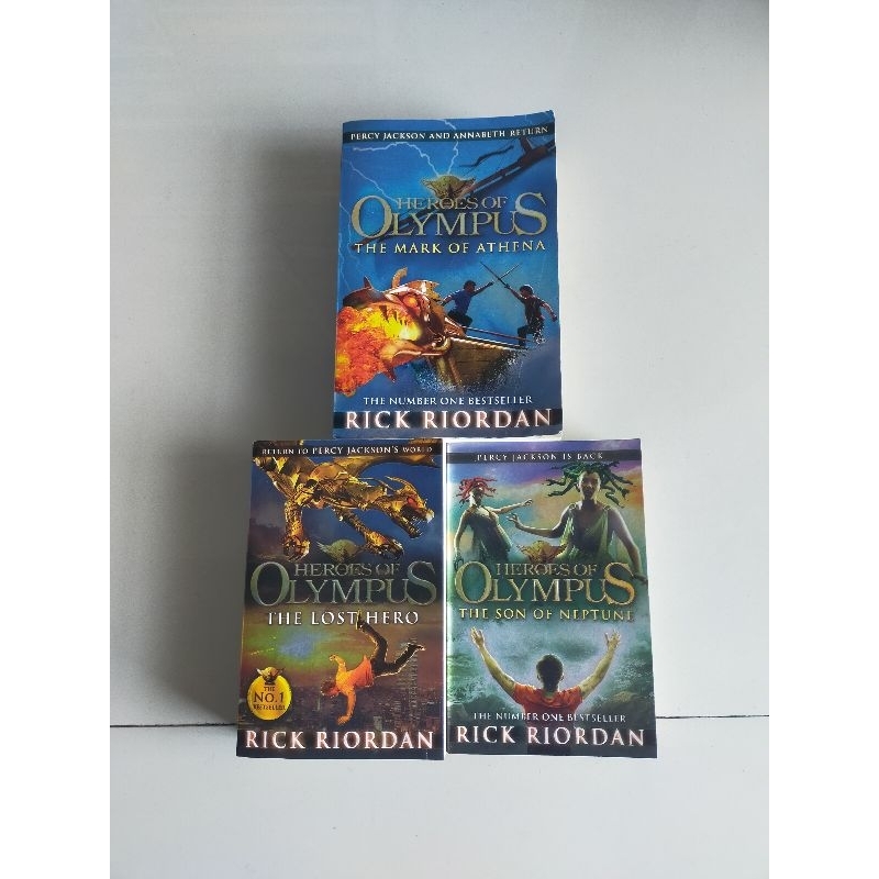 Novel Import : Rick Riordan - Heroes of Olympus -3 Buku (English)