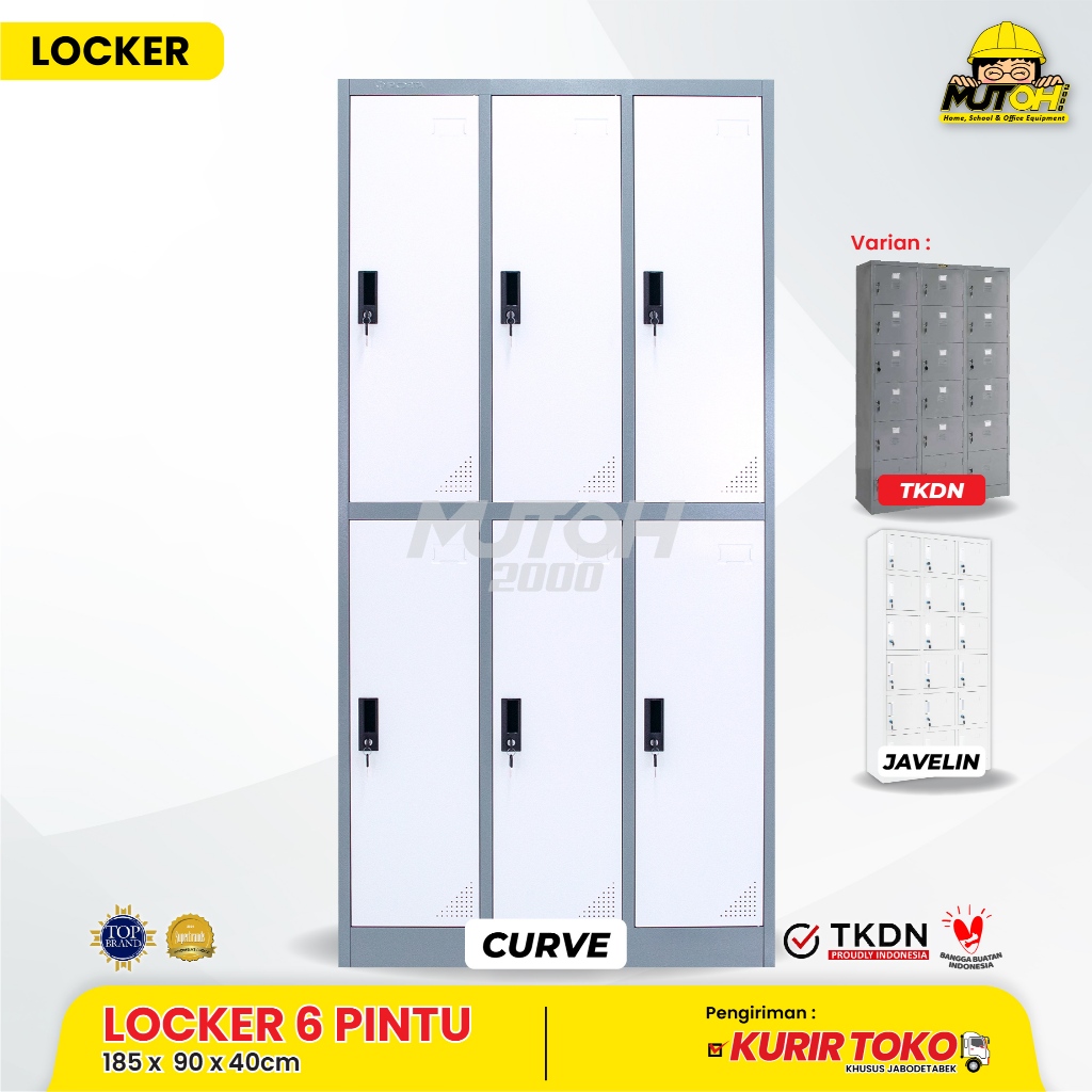 LOKER LOCKER BESI 6 PINTU | MUTOH REKOMENDASI