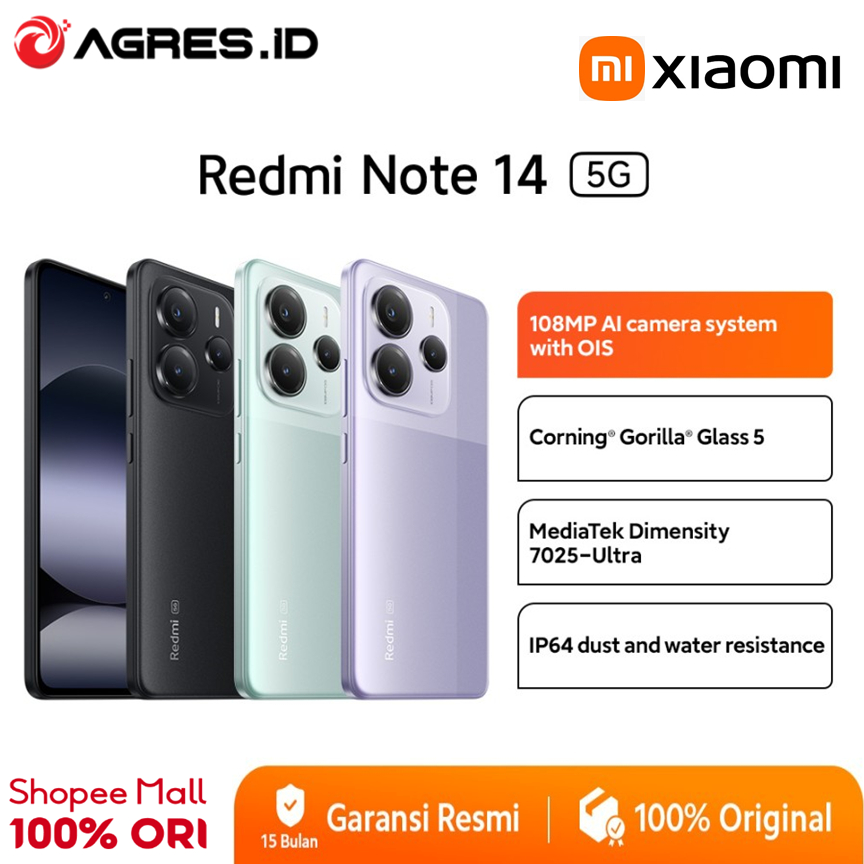 XIAOMI REDMI NOTE 14 5G 12GB 512GB MIDNIGHT BLACK