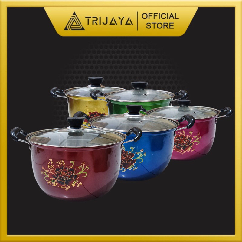 FUJIKA 555 Panci Set 5 Pcs Warna Susun Stainless Sup Kuah