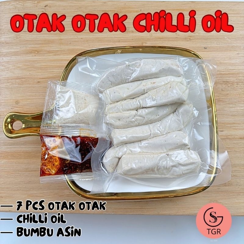 

1 Bks Otak Otak Mentah Chilli Oil Isi 7Pcs Cemilan Food Ikan Frozen Meat Seafood Daging Pedas Cumi