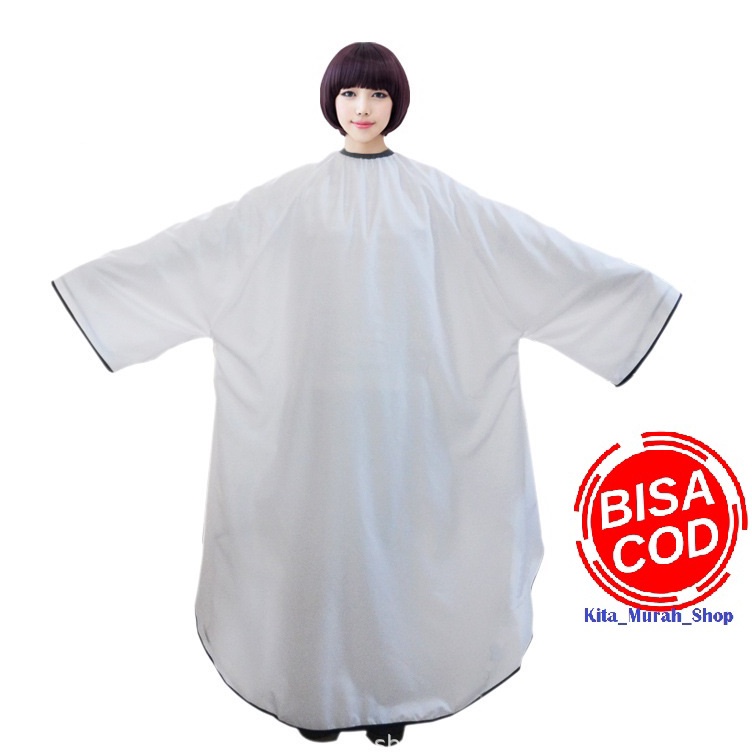 KODE E95Q COD kain Penutup potong rambut Kain Kap Kep Kip Cape model baju lengan panjang