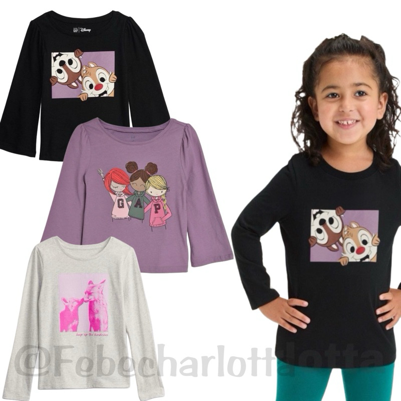 KAOS LENGAN PANJANG ANAK PEREMPUAN NB-5TAHUN BABY GP