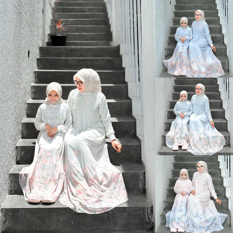 LYDIA SERIES COUPEL MOM N KIDS | MOM N KIDS SERIES SISENA | DRESS COUPLE EDISI LEBARAN | DRESS MOM N