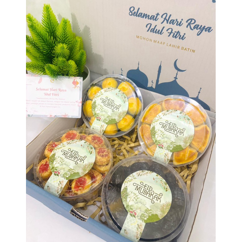 

Hampers Snack Idul Fitri isi 4 toples
