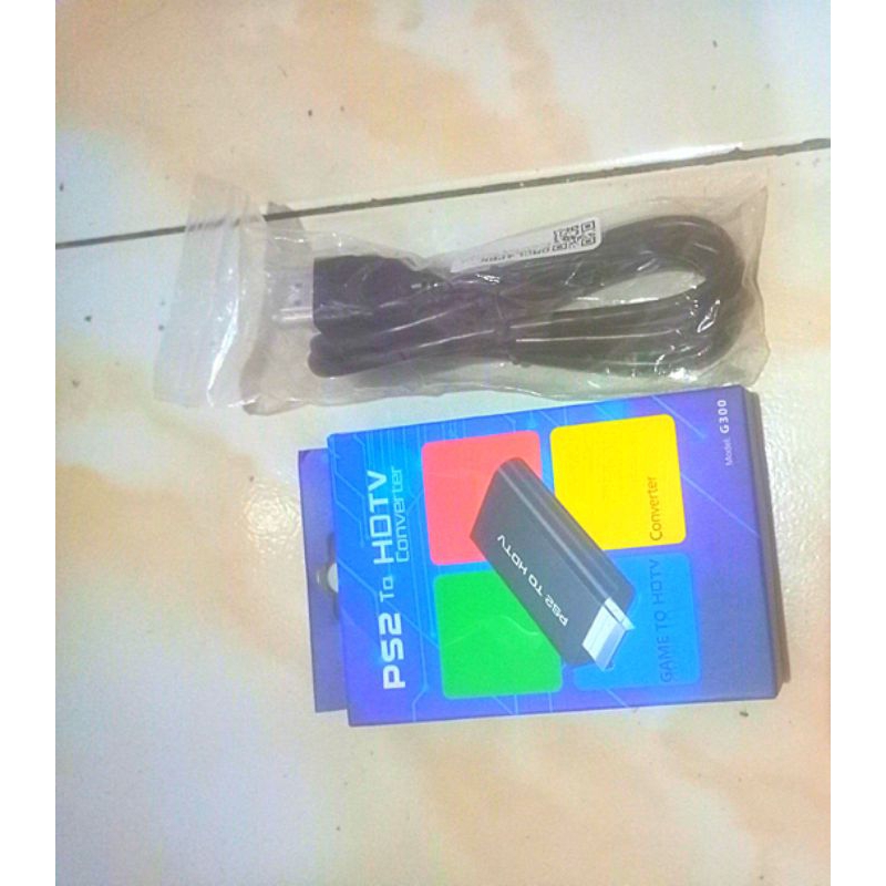 Converter AV To HDMI PS 2 + Kabel HDMI 1,4 M