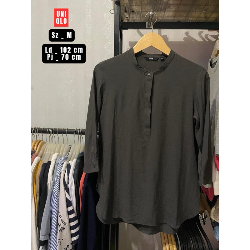 BLOUSE UNIQLO BLOUSE RAYON ATASAN WANITA BLOUSE WANITA