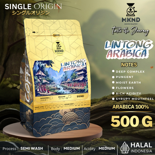 

MKND COFFEE ROASTERY - Arabika Lintong 500gr Singgel Origin | Biji Kopi | Roast Beans | Medium Roast