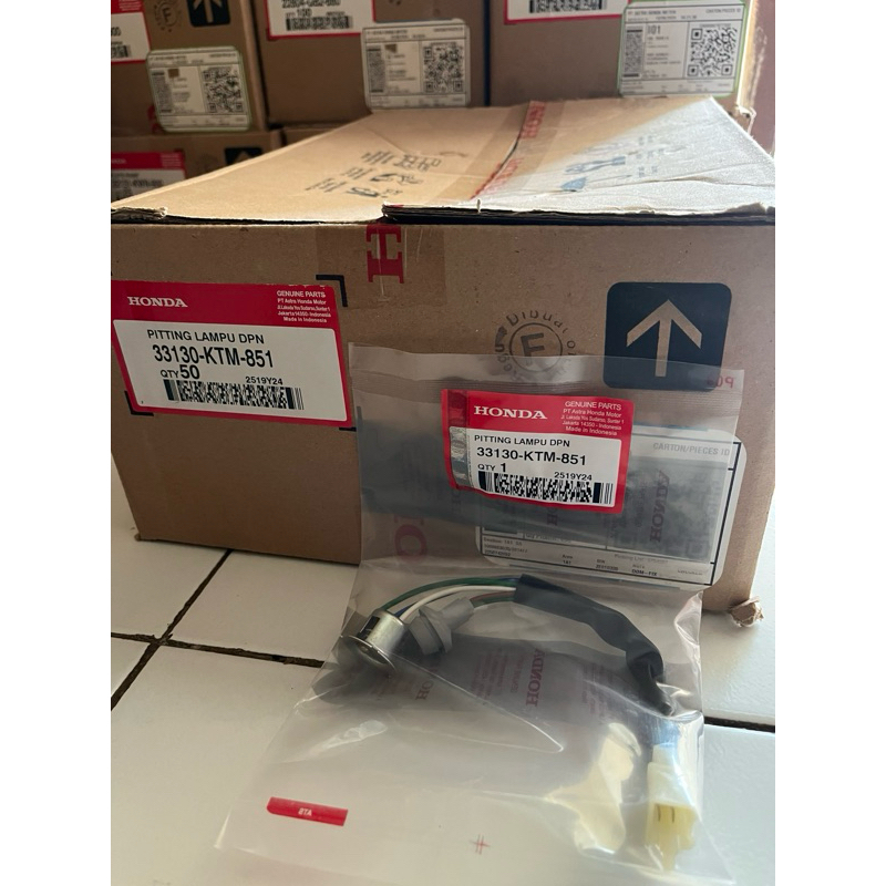Kabel socket lampu soket comp headlinght Honda SUPRA X 125 33130-KTM-851