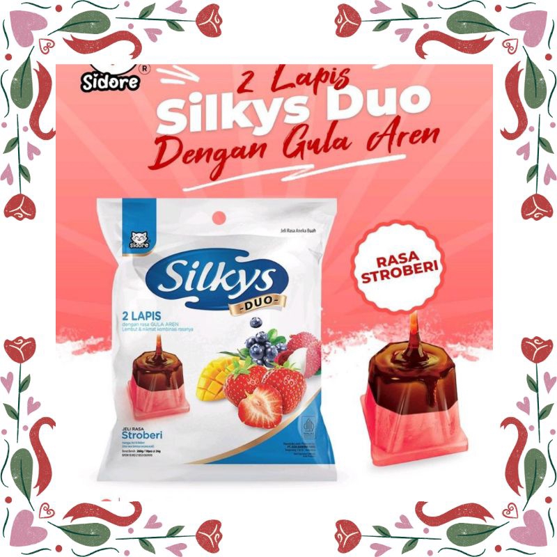 

Silky Pudding Duo/Pudding Dua Lapis Lembut Rasa Strawberry/Mangga/Blueberry 1 pack Isi 10Pcs @26Gr