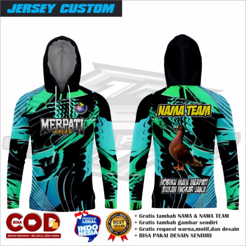 Jersey merpati/Jersey merpati gratis request desain/Jersey merpati custom