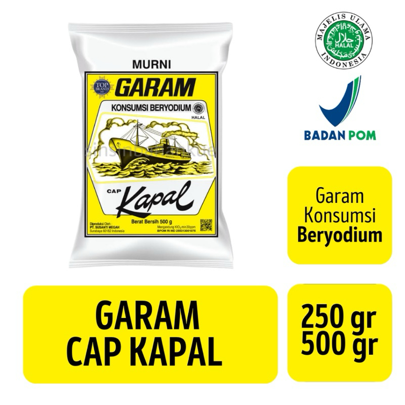 

Garam Kapal ORI 250gr dan 500gr