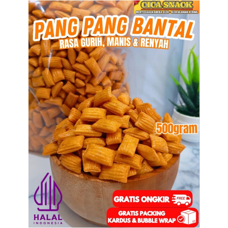 

Pang Pang Bantal Manis 500gram / Snack Jadul Pang Pang Bantal Manis