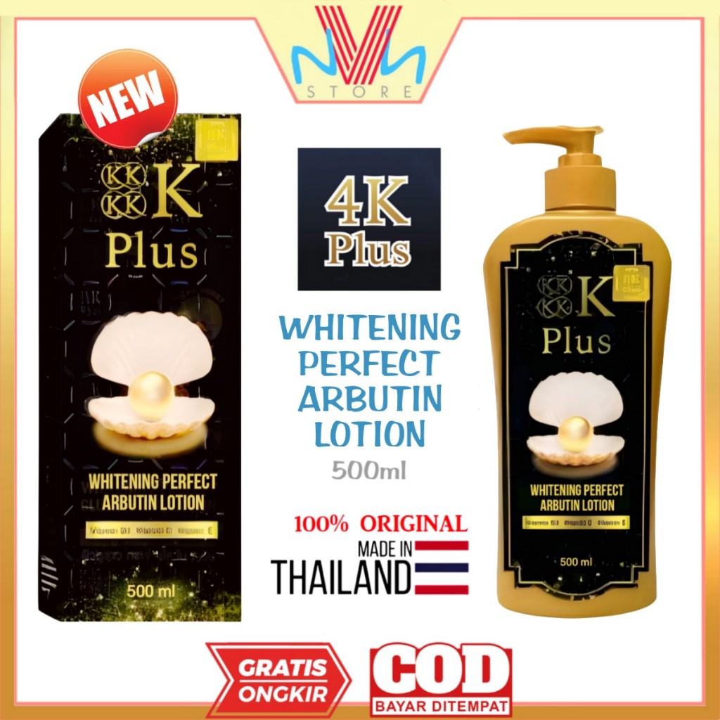 4K PLUS 5X WHITENING PERFECT ARBUTIN LOTION 500ml - BODY LOTION ORIGINAL THAILAND