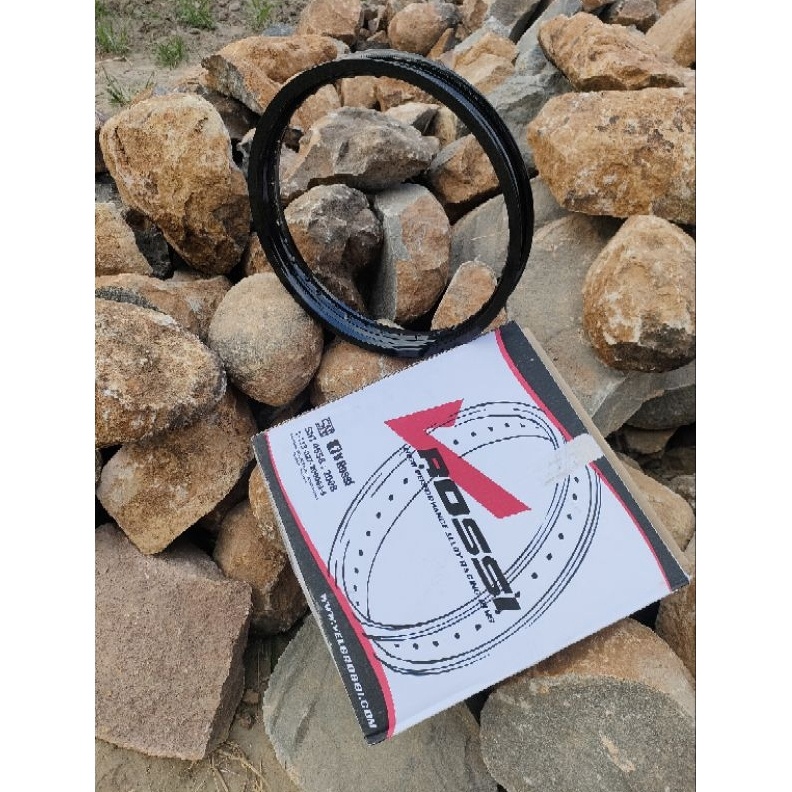 KODE N72I VELG ALMUNIUM RING 18 VELG ROSI VELG VROSSI VELG ROSSI ALMUNIUM HITAM GLOSI UKURAN 14 16 1