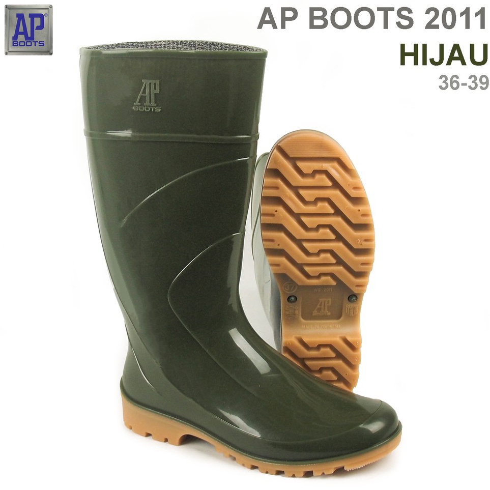 KODE A1V AP Boots AP 211 Hijau  Sepatu Boot PVC