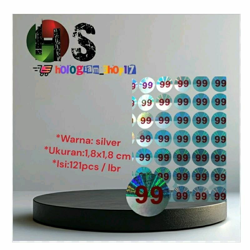 

stiker hologram 99