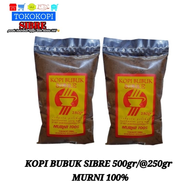 

kopi bubuk sibre 500gr/@250gr. Murni 100% kopi murni kopi hitam murni
