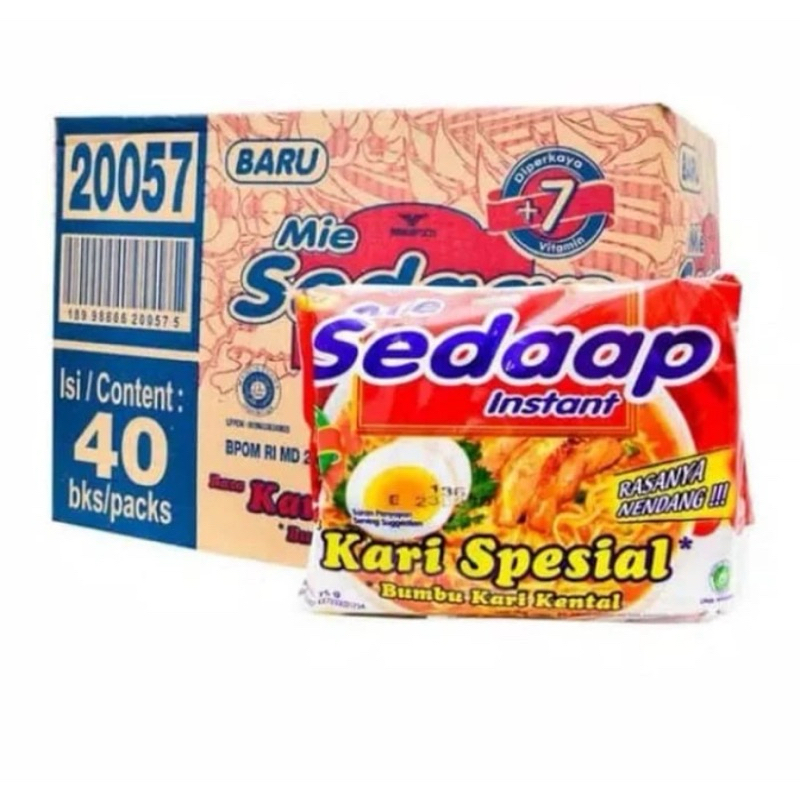 

Mie Sedaap Instan Kari Special 76 gr 1 Dus isi 40 pcs