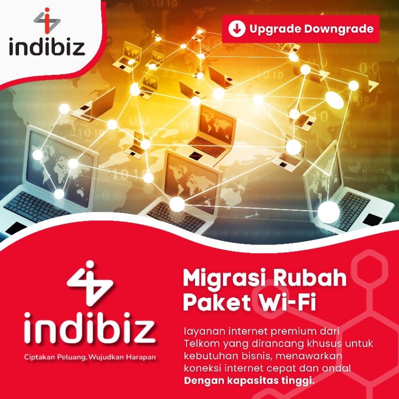 MIGRASI INDIBIZ | Unlimited Tanpa FUP | Rasio : 1.1 | Upgrade Downgrade : Speed |