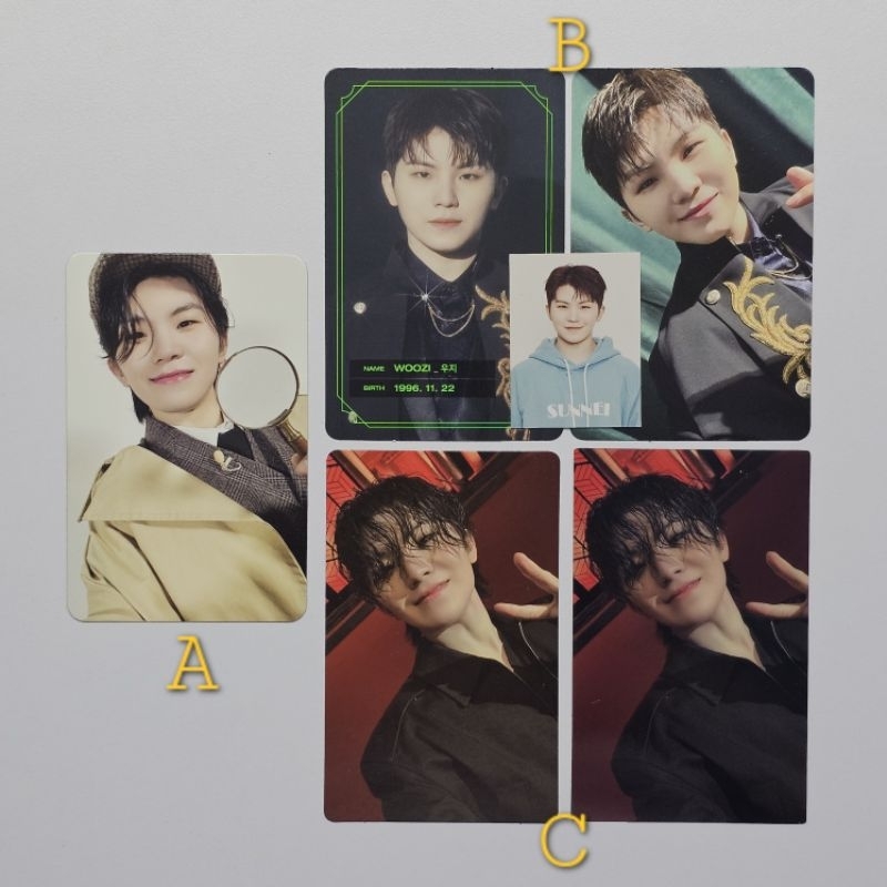 PHOTOCARD SEVENTEEN SVT WOOZI PC KPOP MEMBERSHIP KIT SUPER GOING MAGAZINE GOMAGZ