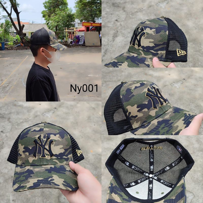Topi baseball trucker army ny pria kode NY001