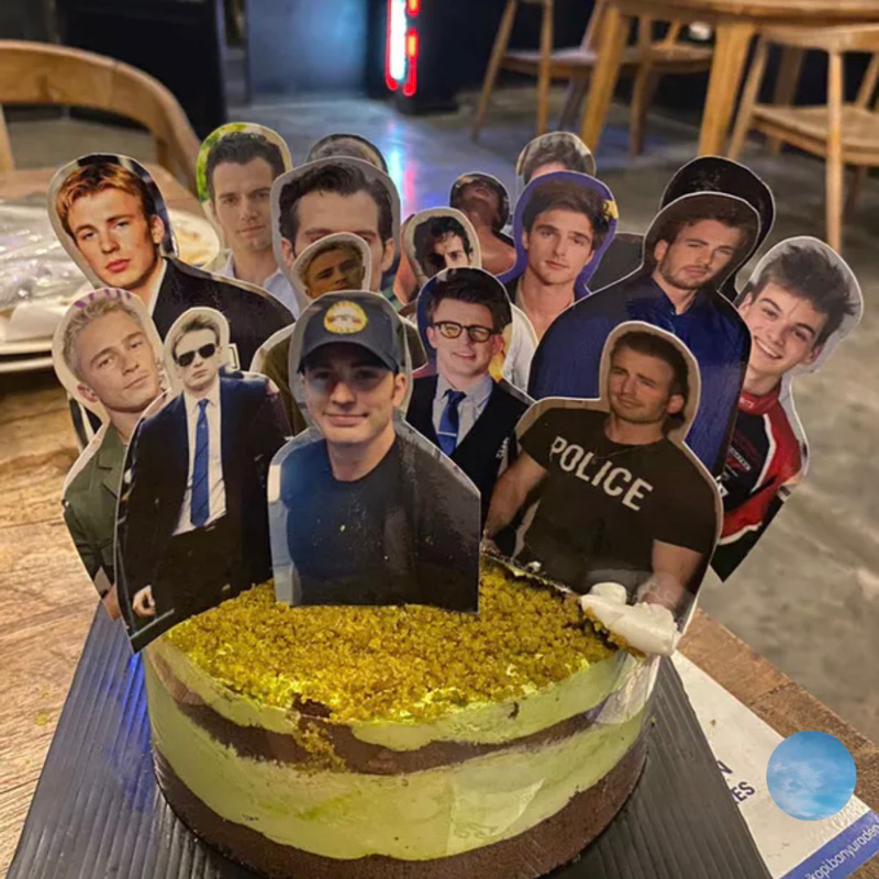 custom request topper cake kue tumpeng puding cupcakes buket bouquet semua grup band  photo foto cut