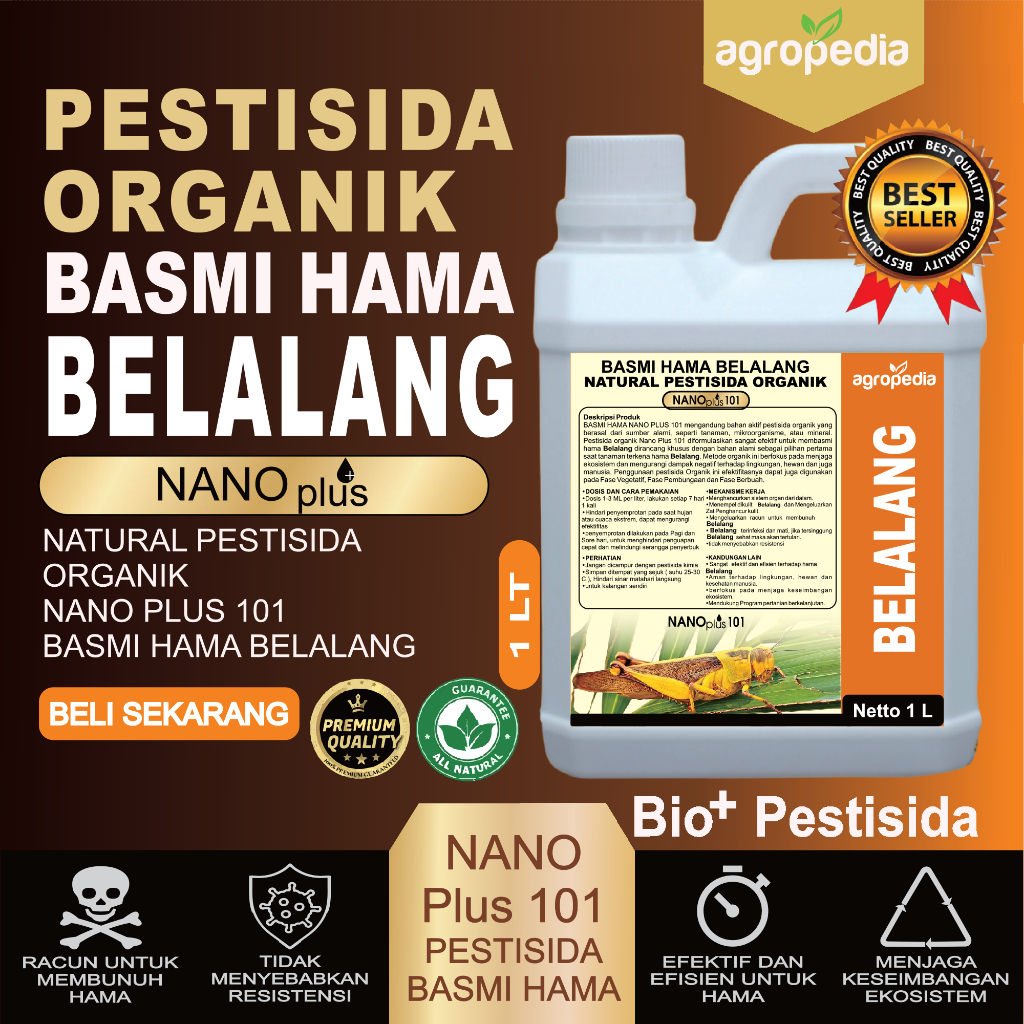 Pestisida Organik Cair / Pembasmi Hama Belalang / Pestisida Nabati Semprot / Pestisida Organik / Bel