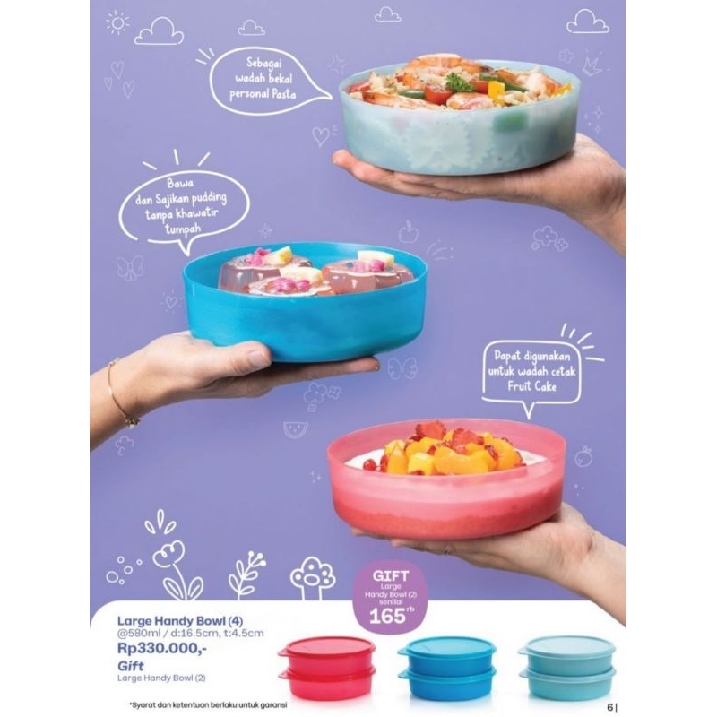 large handy bowl tupperware