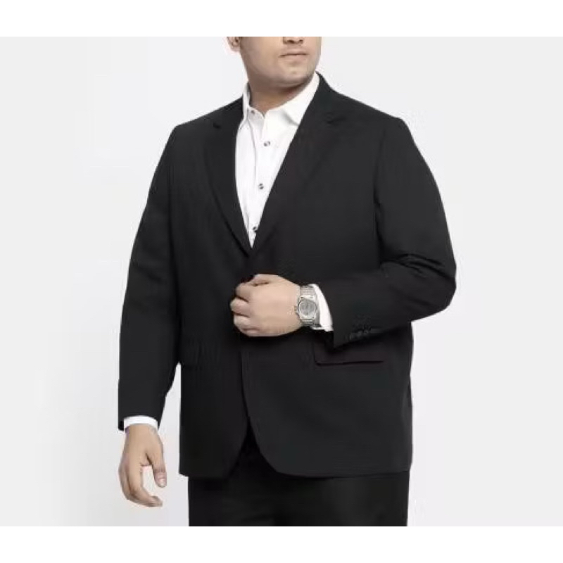 Jas Blazer Pria Jumbo Big Size - Jas Pria Big size Hitam - Formal / Non formal, Wisuda, Pengantin, K