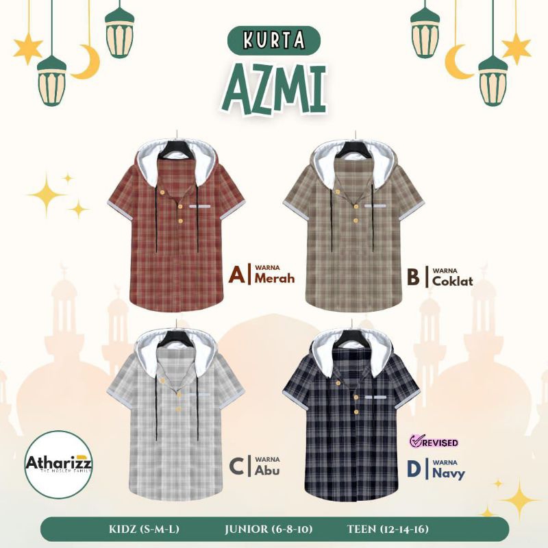 Atasan Hoodie Anak Laki-Laki Kurta Azmi by Atharizz