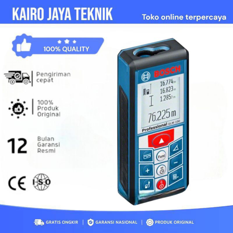 Bosch GLM 100 Digital Measure Meteran Laser GLM100 Pengukur Jarak