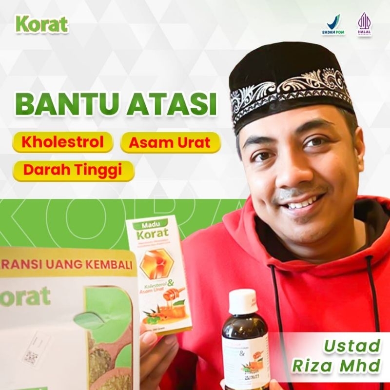 

Madu Korat - Madu Herbal Atasi Kolestrol Dan Asam Urat Original BPOM