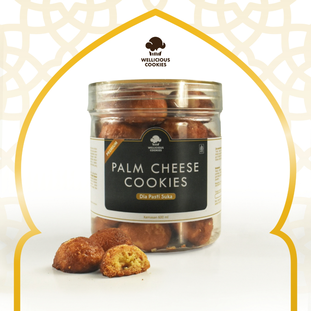 

Kue Kering Palm Cheese Premium Hampers, Hantaran, Hadiah Hari Raya Toples Tabung 600 ml