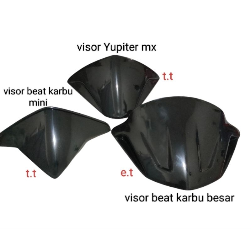 Batok visor beat karbu mini karbu besar Yupiter mx visor depan motor