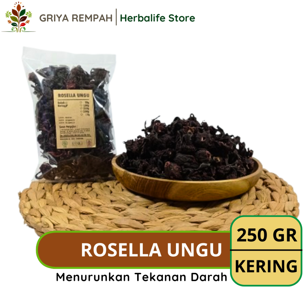 

ROSELLA UNGU KERING 250 GRAM Rosela Asam Kumbang Rempah Herbal Simplisia Alami untuk Teh Kesehatan Ramuan Jamu Tradisional Bunga Susur Paya Hibiscus sabdariffa