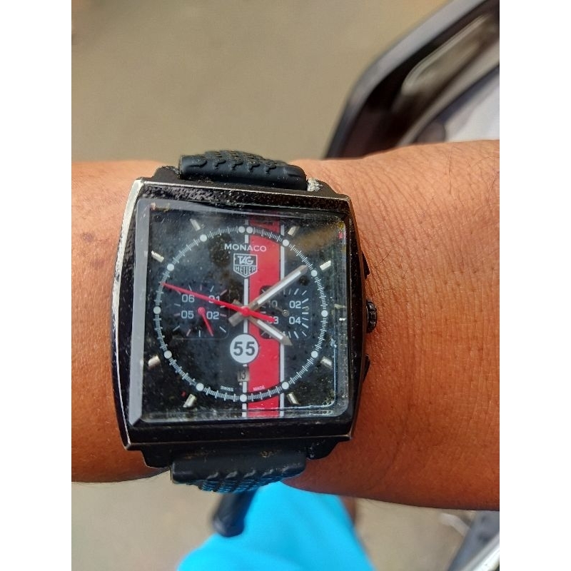 jam tangan pria otomatis tag heur monaco preloved