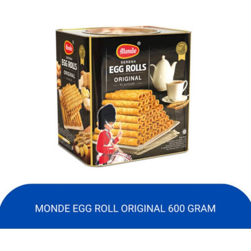 

[600 GRAM] Monde Egg Roll Kaleng Persegi Kotak