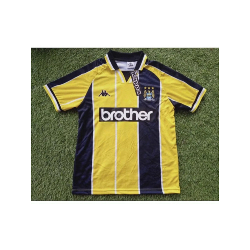 Jersey Retro Man City brother third yellow