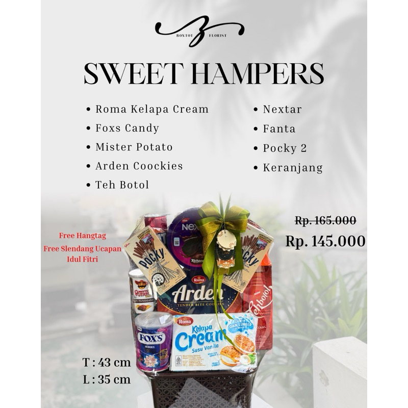 

Sweetie Parcel | Parcel Lebaran | Parcel Murah Jakarta | Parcel Idul Fitri | Parcel Hari Raya | Hampers