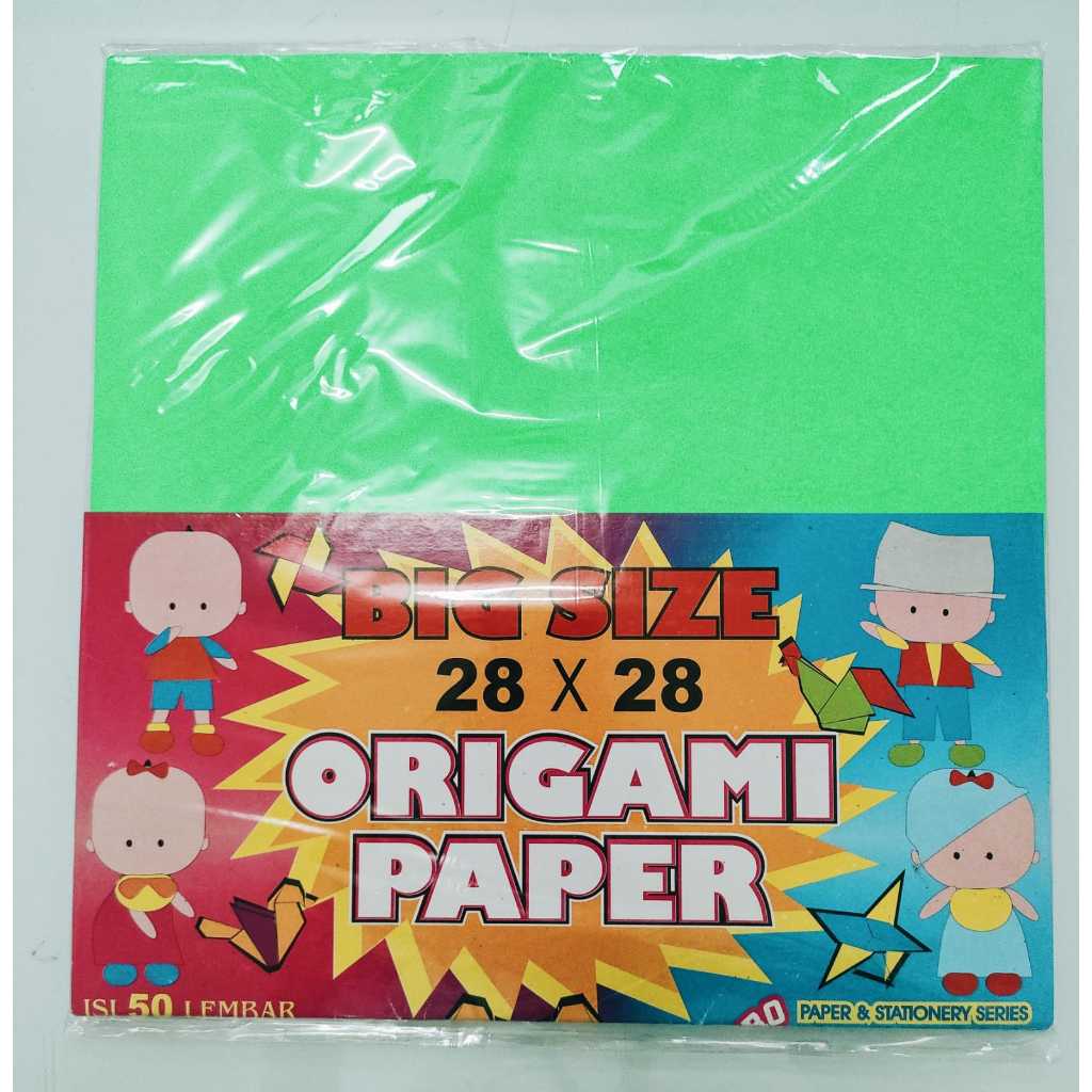 

KERTAS LIPAT BIG SIZE 28X28 - MERK ASTURO - ISI 50 LEMBAR DENGAN 10 WARNA
