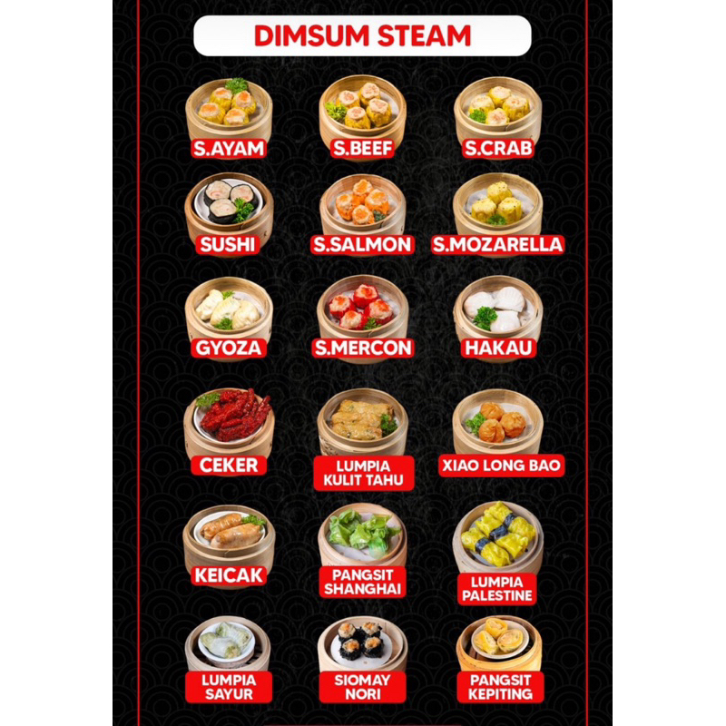 

dimsum (siomay udang ayam dll ready) frozen