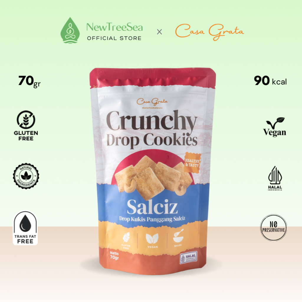 

Salciz Cookies by Casa Grata 70 gram - Snack Vegan/Snack Gluten Free
