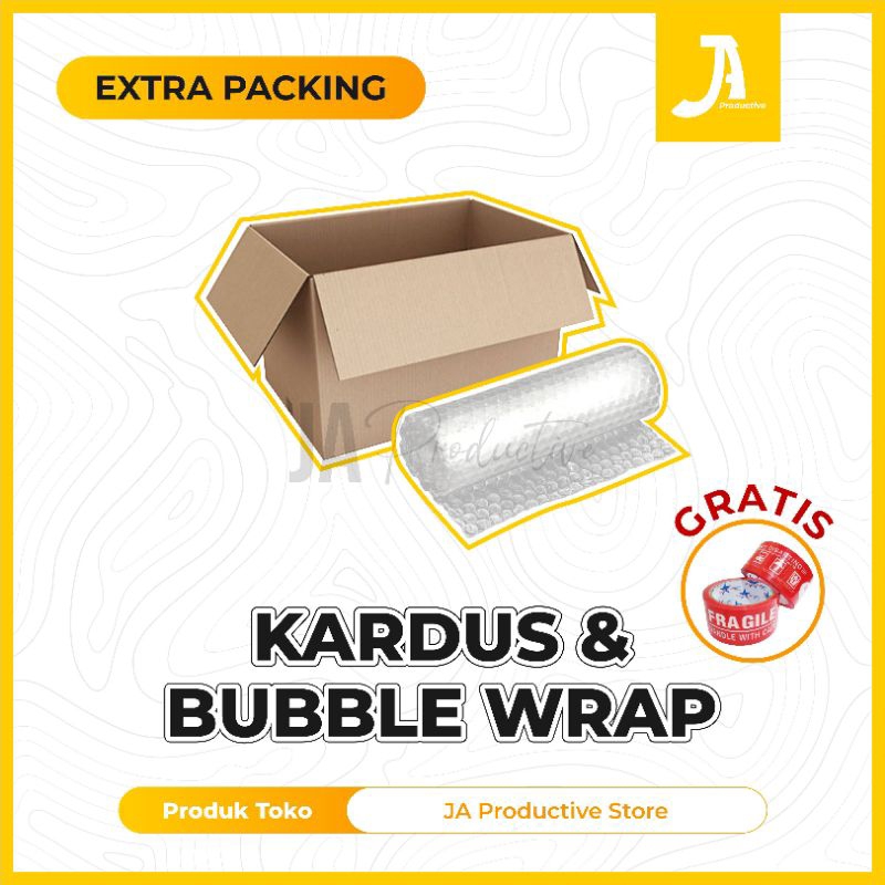 

EXTRA PACKING (FREE FRAGILE) UNTUK KEAMANAN PRODUK KAMU | EXTRA BUBBLE WRAP EXTRA KARDUS